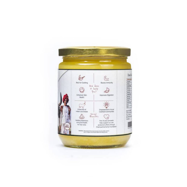 Kudej Desi Kankrej Cow A2 Ghee | Premium and Organic Desi Ghee | Cultured Pure Ghee