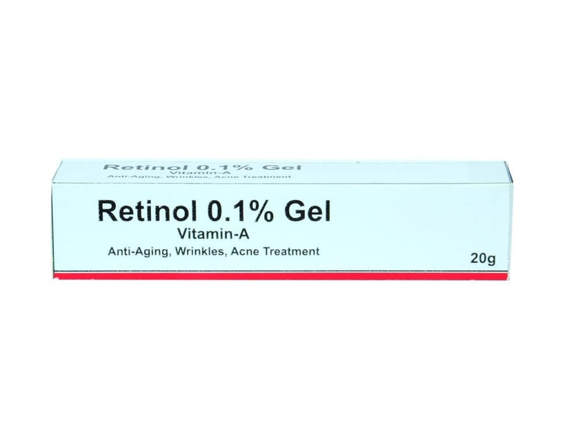 Retinol Gel 0.1 Vitamin A Repairs Fine Lines & Wrinkles, Scar Treatment, Age and Sun Spots, Anti-Aging Formula, 20g