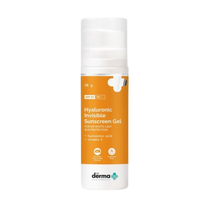 The Derma Co Hyaluronic Invisible Sunscreen Gel with Hyaluronic Acid & Vitamin E
