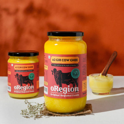 oRegion A2 Gir Cow Ghee | 100% Gir Cow Ghee | Organic Desi Ghee From Gir Cow