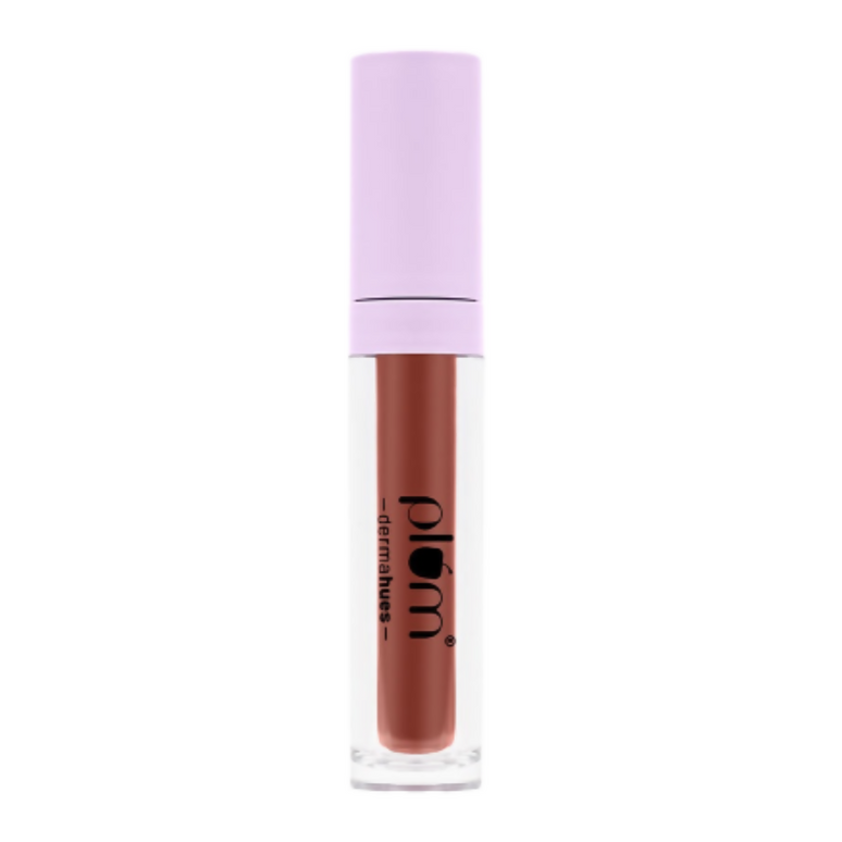 Plum Glassy Glaze Lip Lacquer 3-in-1 Lipstick + Lip Balm + Gloss02 Coral The Shots