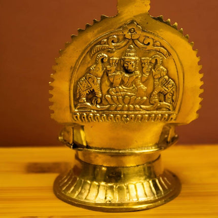 Spillbox Gold-Toned Brass Kamachi Diya Pooja Essential