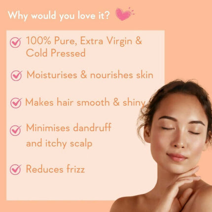 Wishcare 100% Pure Cold Pressed Extra-Virgin Coconut Oil & Jamaican Black Castor Oil