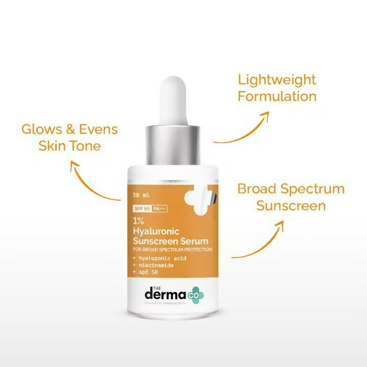 The Derma Co Bye Bye Pigmentation: 2% Kojic Acid Face Serum & 1% Hyaluronic Sunscreen Serum