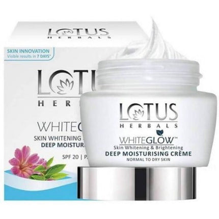 Lotus Herbals White glow Skin Whitening and Brightening Deep Moisturising Creme Spf 20 Pa+++
