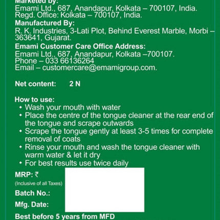 Zandu Copper Tongue Cleaner