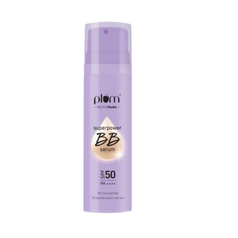 Plum Superpower BB Serum with SPF 50 PA ++++ 04 Almond