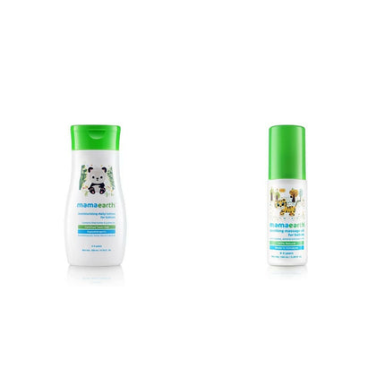 Mamaearth Daily Moisturizing Lotion & Soothing Baby Massage Oil, With Sesame, Almond & Jojoba Oil