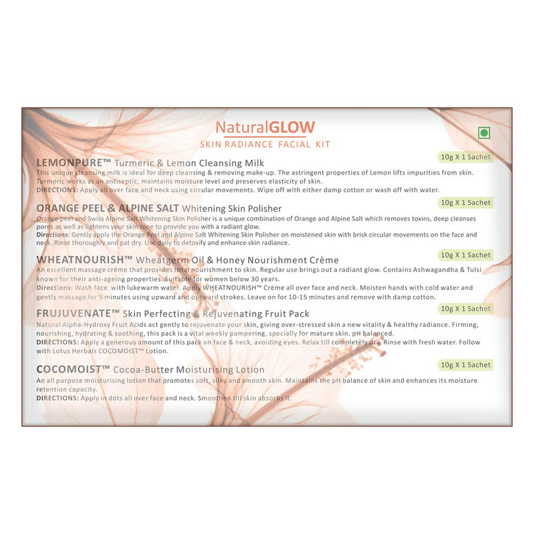 Lotus Herbals Natural Skin Glow Radiance Facial Kit