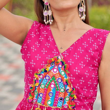 Aastha Fashion Magenta Faux Georgette Party Wear Designer Gown Collection