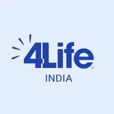 4Life India blue logo on light background, wellness brand featured on Shoppiearth UK