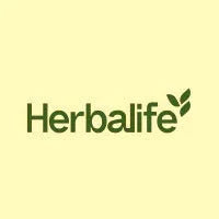 Herbalife green logo on a pale yellow background, health and wellness brand at Shoppiearth UK