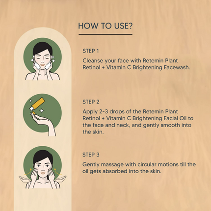 Lotus Professional Retemin Plant Retinol + Vitamin C Brightening Facial Oil