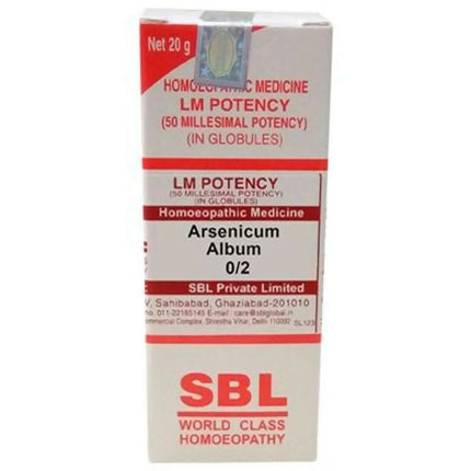 SBL Homeopathy Arsenicum Album LM Potency