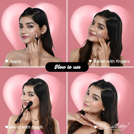 Bella Vita Organic All Hearts Face Blush - Burning Love