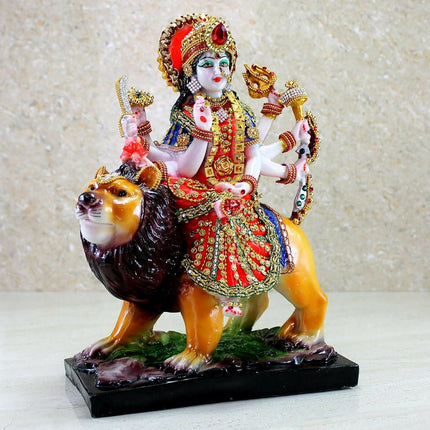 Esplanade Resin Maa Durga Mata Rani Sherawali Murti Idol
