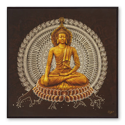 Tehzeeb Creations Golden Embossed Wall Painting