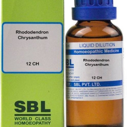 SBL Homeopathy Rhododendron Chrysanthum Dilution