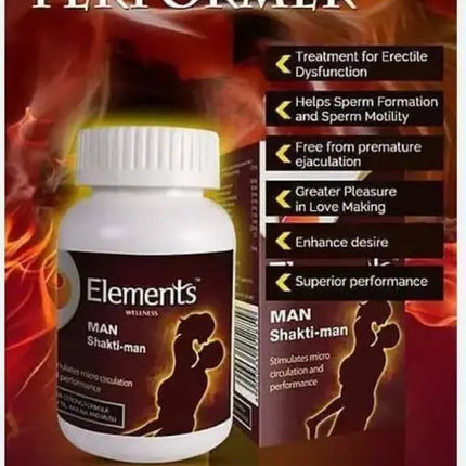 Elements Wellness Man Shaktiman (60 Veg Caps)