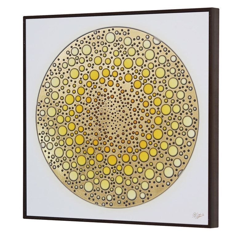 Tehzeeb Creations Golden Embossed Wall Painting