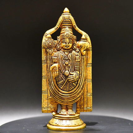 Brass Venkatramana Statue - Divine Blessings for Homes