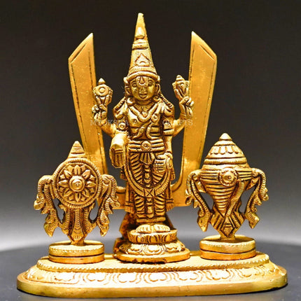 Brass Balaji with Shankchakra
