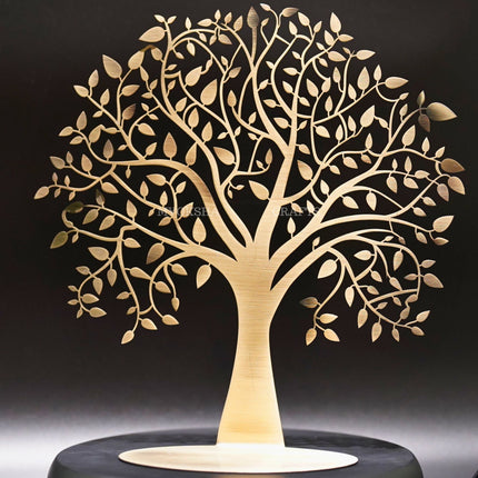 Brass Tree with Stand - Divine Symbol of Growth and Harmony