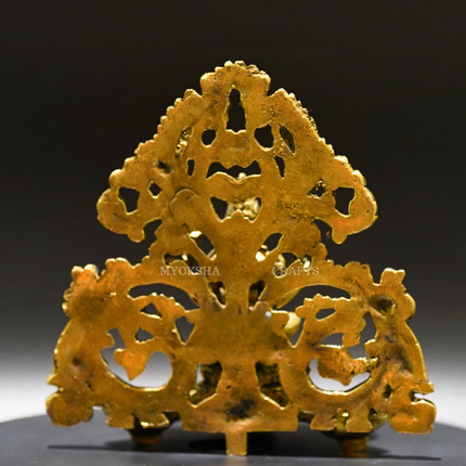 Brass Wall Lakshmi Deepa - Goddess of Wealth and Light