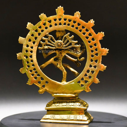 Brass Nataraja Idol - Divine Expression of Cosmic Energy and Harmony