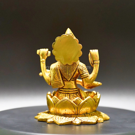 Brass Saraswati Idol - Embodiment of Knowledge and Artistic Inspiration"
