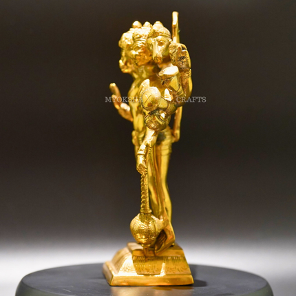 Brass Panchmukhi Hanuman - Powerful Symbol of Strength and Devotion
