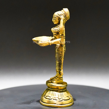 Brass Malli Deepa - Divine Illumination for Spiritual Seekers