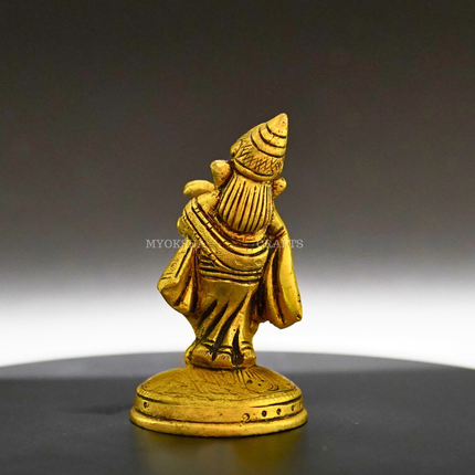 Ganesha Playing Shehnai Brass Idol - Invoking Prosperity and Harmony in Your Home