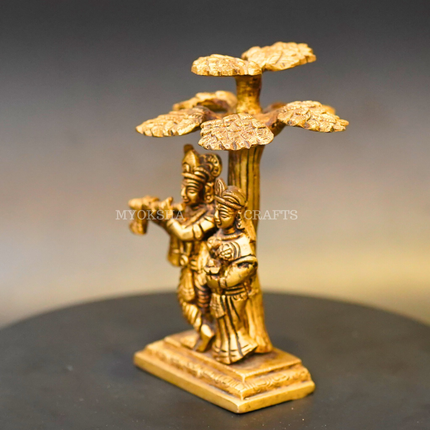 Brass Radha Krishna Idol