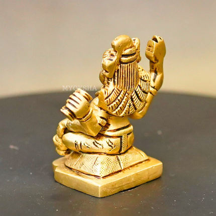Brass Ishwar Sitting Idol