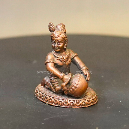 Copper Bene Krishna Idol
