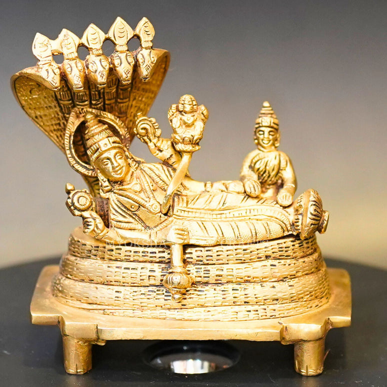 Brass Anantha Shayana Vishnu Idol