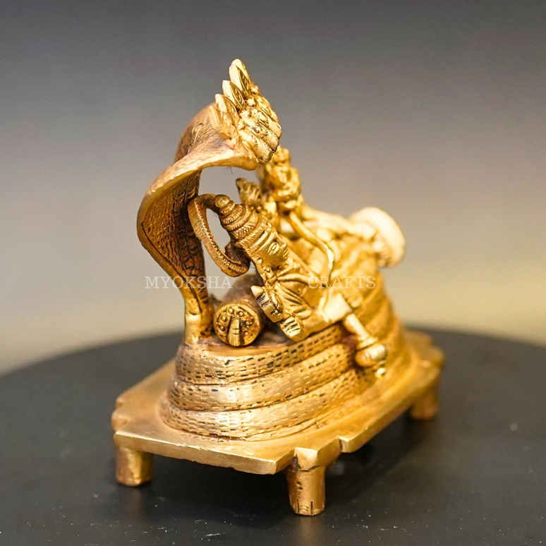 Brass Anantha Shayana Vishnu Idol