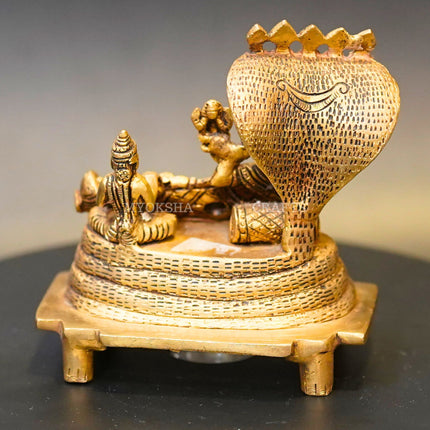 Brass Anantha Shayana Vishnu Idol