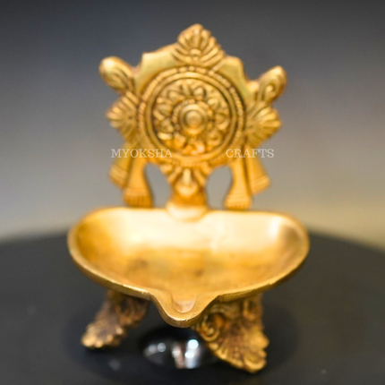 Brass Chakra Diya