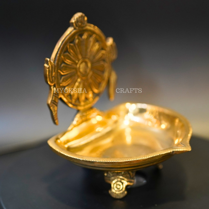Brass Chakra Diya