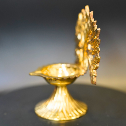 Brass Tree Design Diya