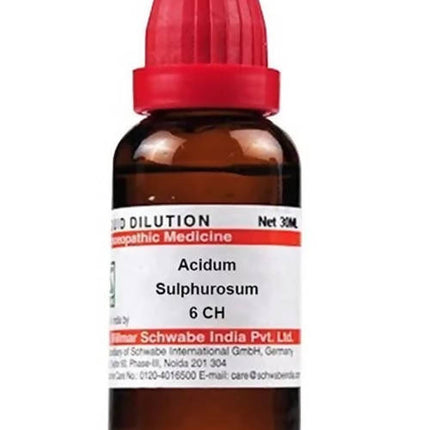 Dr. Willmar Schwabe India Acidum Sulphurosum Dilution