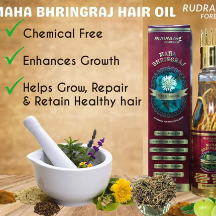 RUDRAA FOREVER MAHA BHRINGRAJ HAIR OIL WITH COMB (100 ML)