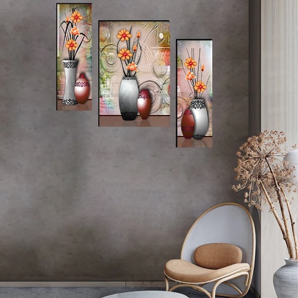Tehzeeb Creations Set Of 3 Digital Wall Painting