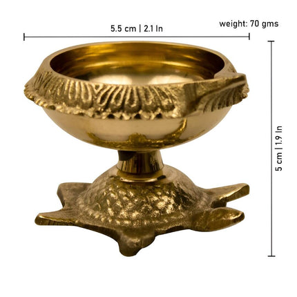 Spillbox Gold Toned Vasthu Deep Pooja Essentials