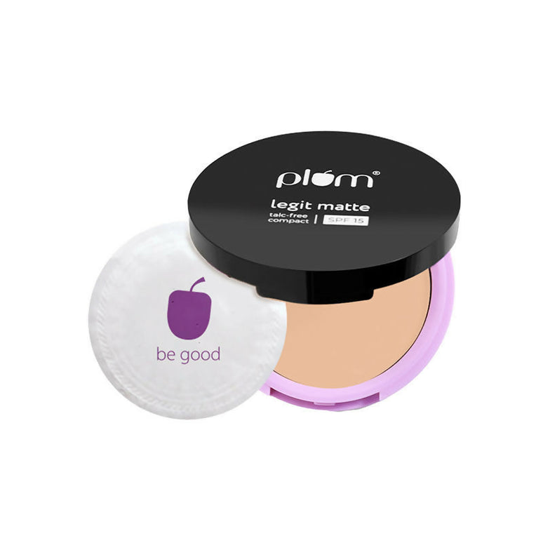 Plum Legit Matte Talc-Free Compact With SPF15 - Pinched Blush - 115P