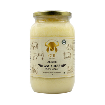 Gir Ahinsak Gau Ghee (A2) Bilona - A2 Ghee, Traditional Bilona Ghee, Desi Pure Breed Gir Gaumata (A2)