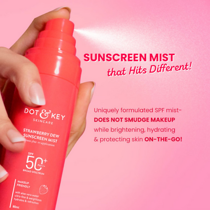Dot & Key Strawberry Dew Sunscreen Mist SPF 50+
