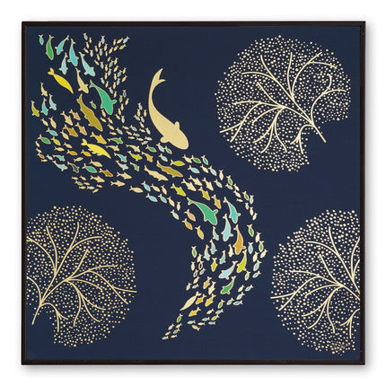 Tehzeeb Creations Golden Embossed Wall Painting